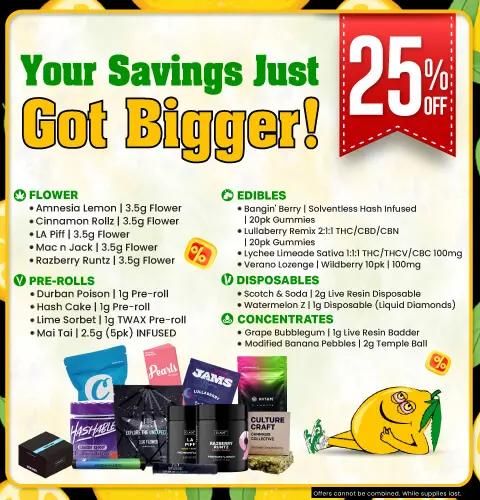 Save 25% on select products