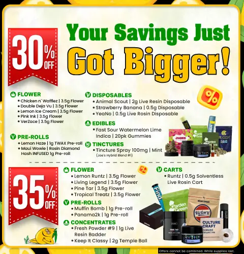 Save up to 35% on select products