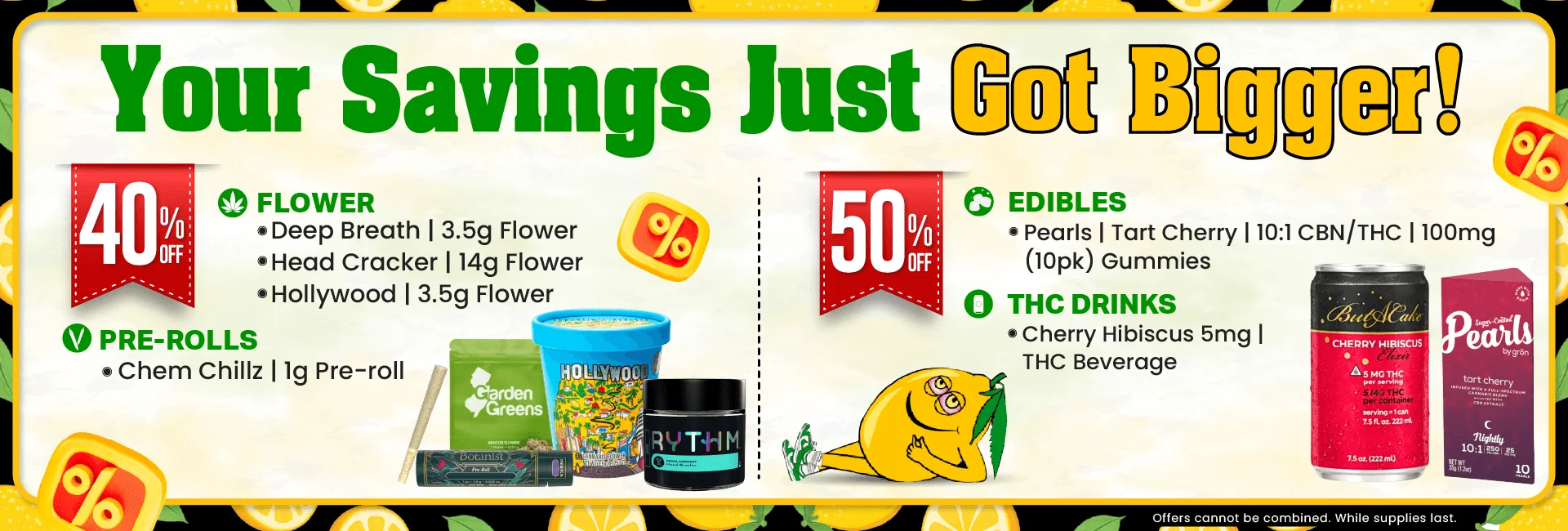 Save up to 50% on select products