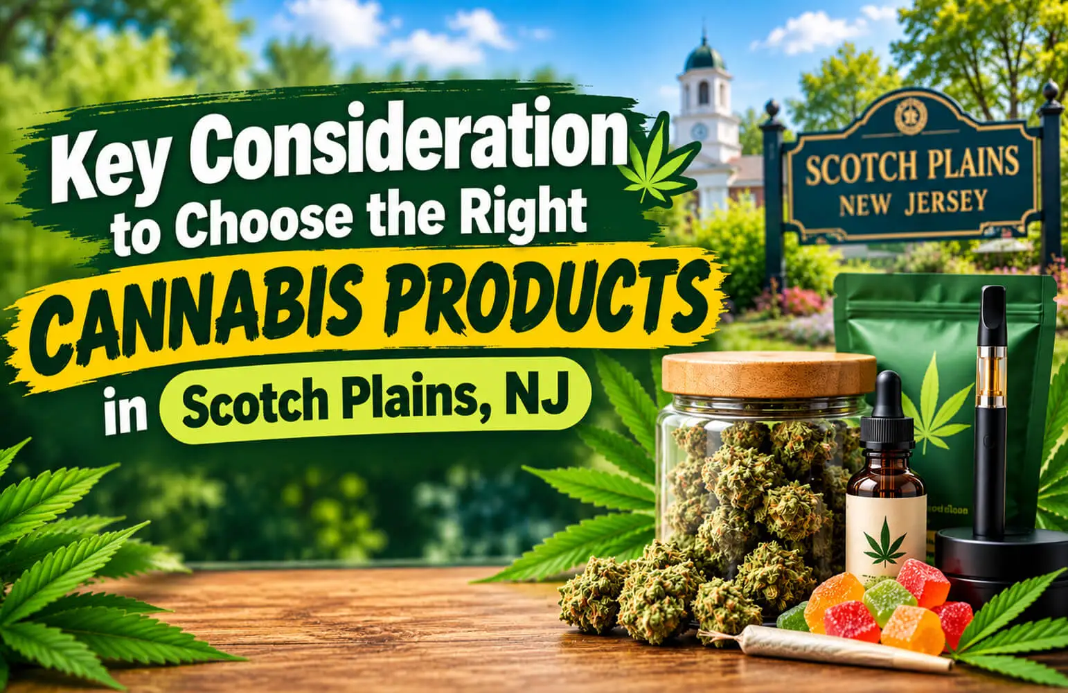 Key Consideration to Choose the Right Cannabis Products in Scotch Plains New Jersey