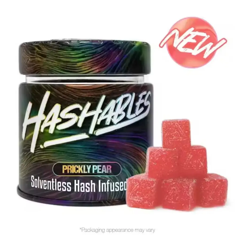 Hashables | Prickly Pearadise | Solventless Hash Infused 100mg (20pk) Gummies