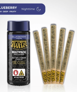 Blueberry | 3g (5pk) TWAX Pre-roll | The Clear