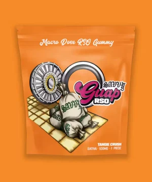 Guap | Tangie Crush RSO | 100mg (1pc) Gummy | Savvy