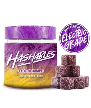 Hashables | Electric Grape | Solventless Hash Infused 100mg (20pk) Gummies
