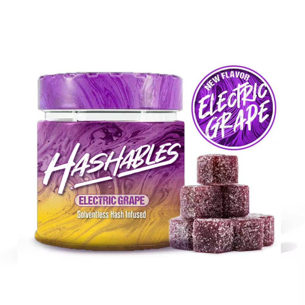 Hashables | Electric Grape | Solventless Hash Infused 100mg (20pk) Gummies