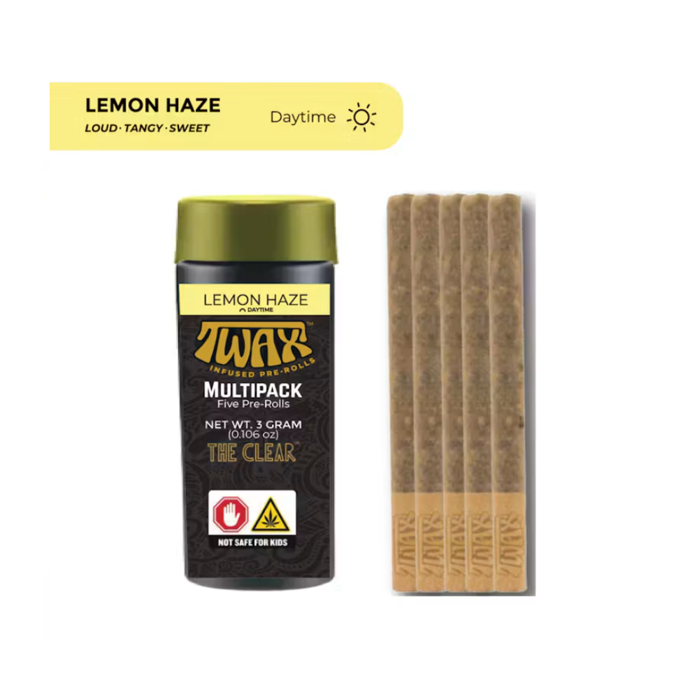 Lemon Haze | 3g (5pk) TWAX Pre-roll | The Clear
